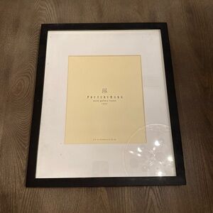 Pottery Barn Wood Gallery Frame Black 8 x‎ 10 inch Photo Matted